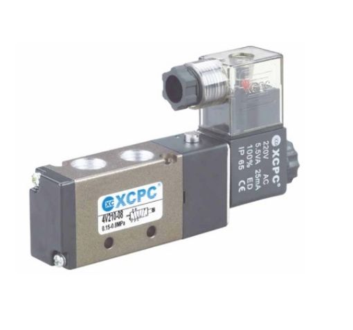 Slika 4V210-08 - Elektromagnetni razvodnik sa 1 magnetom 220V, 5/2