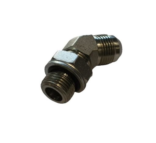Slika Reducir ugao 45° 1 5/8x12 - G 1 1/4 - muški JIC 74 - BSP oring