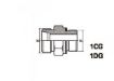 Slika XRE 10 YB/R 1/2 - Uvrtni priključak