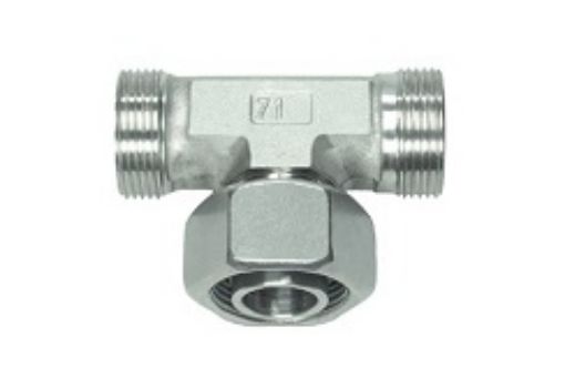 Slika XOTT 12 NB/M18x1,5 - Trokraki priključak, kontra matica u sredini
