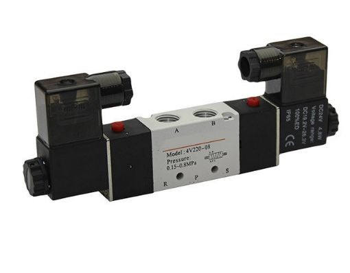 Slika 4V220-08 - Elektromagnetni razvodnik sa 2 magneta 24V, 5/2
