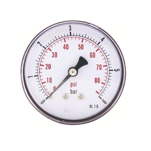 Slika Q50x16bar- vazdusni manometar, priključak pozadi