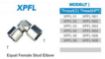 Slika XPFL 03 3/8-3/8 - Kolenasti metalni priključak, ženski
