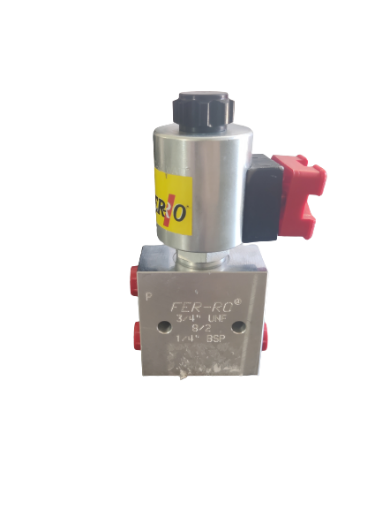Slika 3/4 UNF - Zic ventil, zatvoren, 24VDC, 1/4" BSP