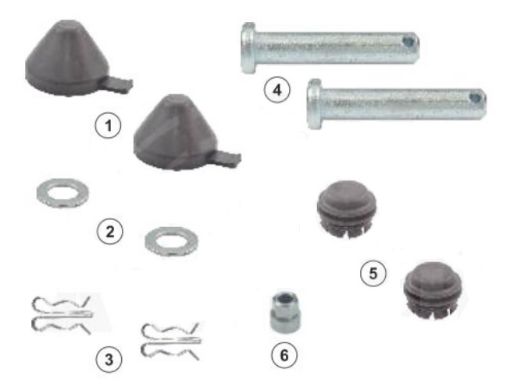 Slika 0810 35166 -Set za kočione čeljust KNORR SN6/SN7/SK6/SK7