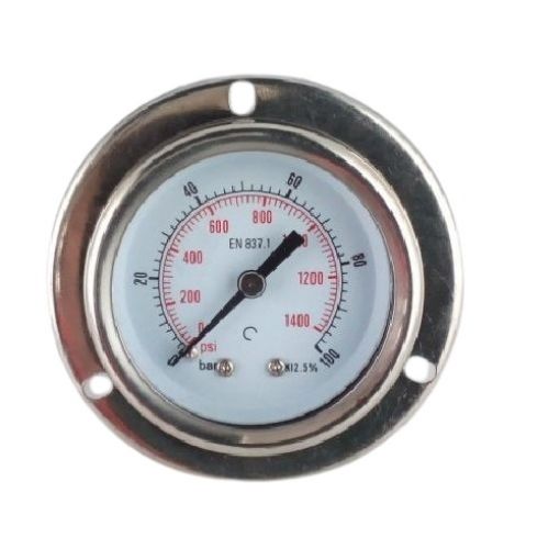 Slika Q63x100bar - glicerinski manometar, priključak otpozadi